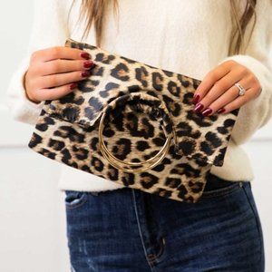 O Ring Clutch Leopard